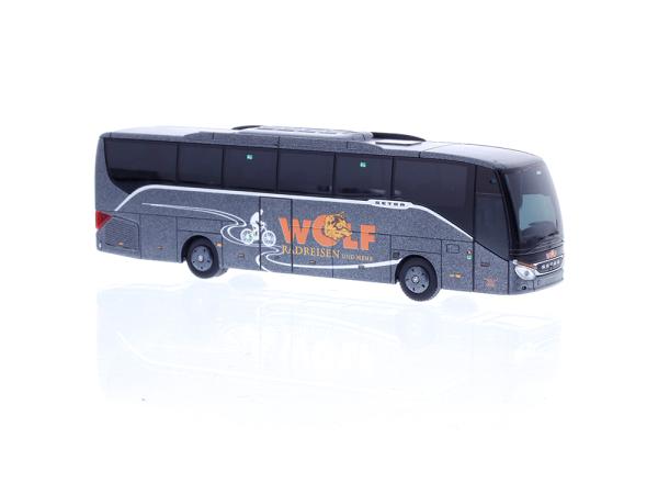 Rietze 77939 - Spur HO Setra S 515 HD Wolf Radreisen, Eslarn