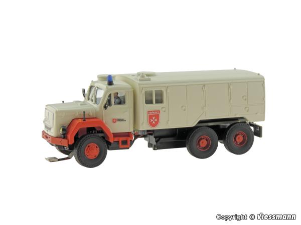 Viessmann 8060 - Spur  H0 Malteser MAGIRUS DEUTZ 3-achs mit Rundumleuchte, Basis, Funktionsmodell