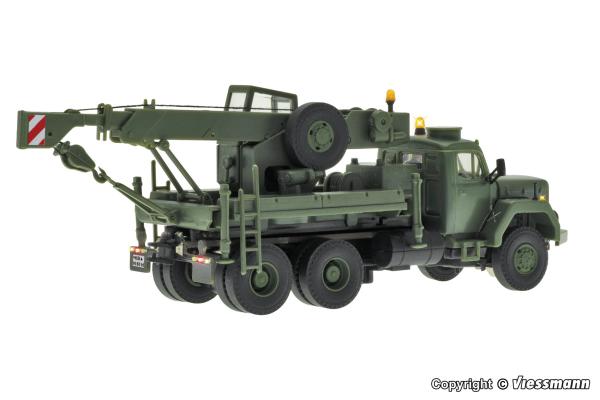 Viessmann 8061 - Spur HO  MAGIRUS DEUTZ 3-achs Bergekran mit Rundumleuchte, Militär, Basis, Funktionsmodell
