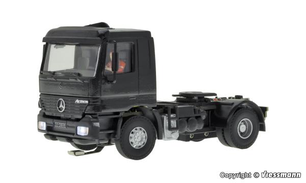 Viessmann 8113 Spur HO MB ACTROS 2-achs Sattelschlepper, schwarz, Funktionsmodell