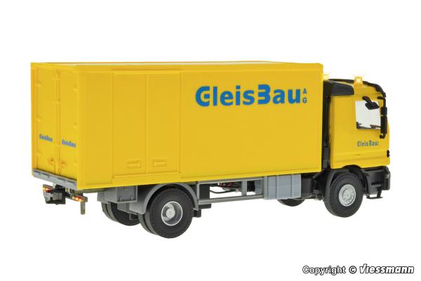 Viessmann 8117 - Spur H0 CarMotion MB ACTROS 2-achs Kofferaufbau, Gleisbau