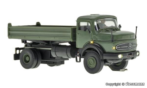 Viesmann 8161 - Spur HO MB Rundhauber 2-achs mit Kipp-Pritsche, Militär, Basis, Funktionsmodell