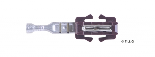Tillig 83954  -  Spur TT/HOm Bettungsgleis braun Schienenverbinder Anschluss