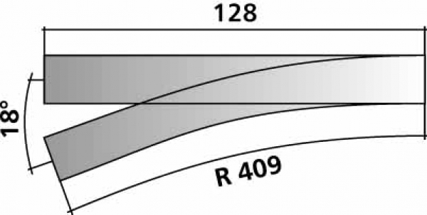 Tillig 85638 - Spur HOe  Weiche links
