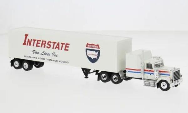 Brekina 85787 - Spur HO Chevrolet Bison Koffersattelzug "Interstate"