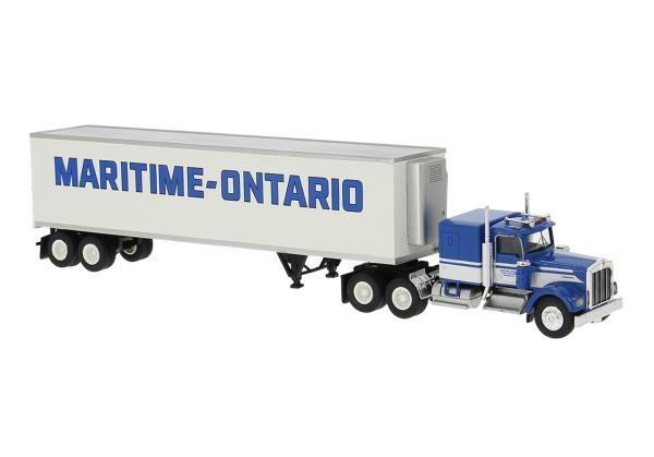 Brekina 86260 - Spur HO Kenworth W900 Koffersattelzug "Maritime Ontario"