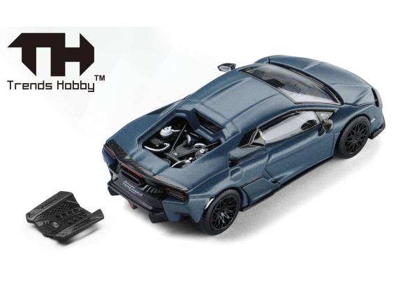 Herpa 864TH000009 -1:64 Lamborghini Temerario, mattes Blau