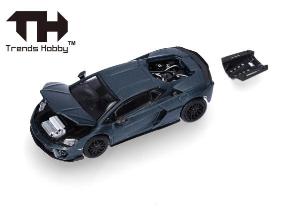 Herpa 864TH000009 -1:64 Lamborghini Temerario, mattes Blau