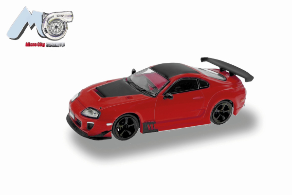 Herpa 87MC000016 - Spur HO MicroCity: Toyota Supra, rot (1993-2002)