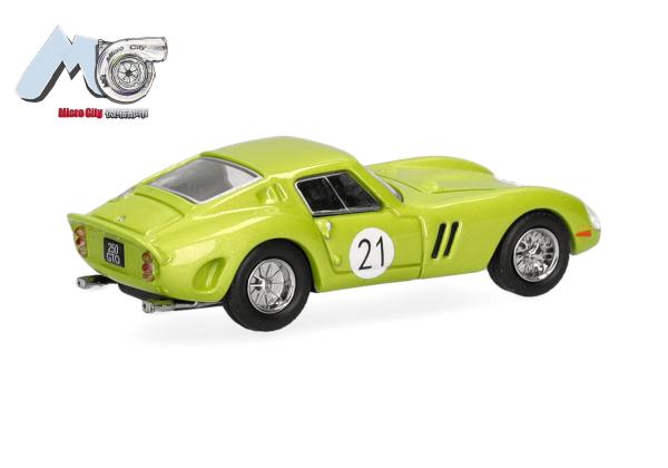 Herpa 87MC000059 - Spur HO MicroCity: Ferrari 250 GTO "21", grün