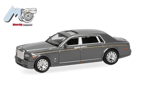 Herpa 87MC000067 - Spur HO MicroCity: Rolls Royce Phantom, grau