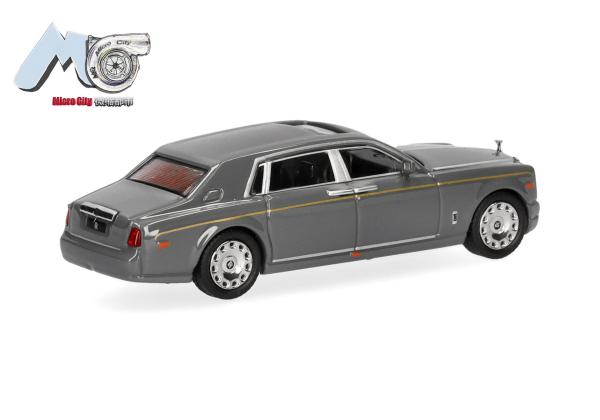 Herpa 87MC000067 - Spur HO MicroCity: Rolls Royce Phantom, grau