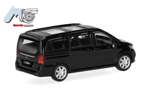 Herpa 87MC000075 - Spur HO MicroCity: Mercedes-Benz V-Klasse, schwarz