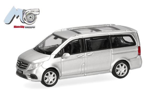 Herpa 87MC000076 - Spur HO MicroCity: Mercedes-Benz V-Klasse, silber
