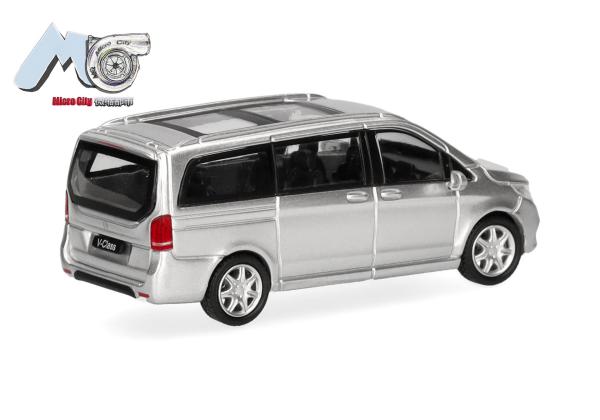 Herpa 87MC000076 - Spur HO MicroCity: Mercedes-Benz V-Klasse, silber