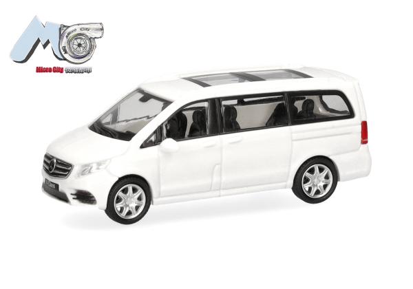 Herpa 87MC000077 - Spur HO MicroCity: Mercedes-Benz V-Klasse, weiß