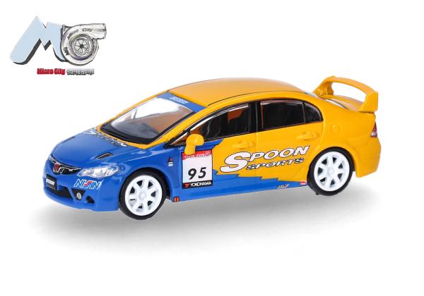 Herpa 87MC000090 - Spur H0 Honda Civic FD2, gelb, blau