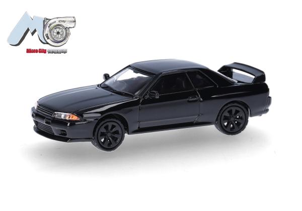 Herpa 87MC000091 - Spur H0 MicroCity: Nissan Skyline GTR32, schwarz