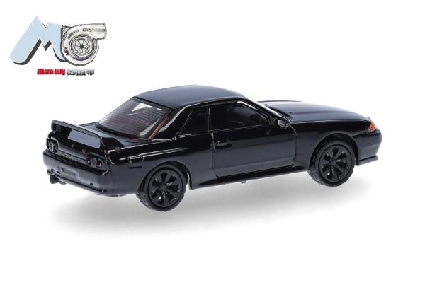Herpa 87MC000091 - Spur H0 MicroCity: Nissan Skyline GTR32, schwarz