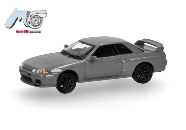 Herpa 87MC000094 - Spur H0 MicroCity: Nissan Skyline GTR32, grau