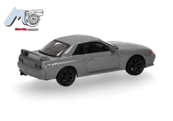 Herpa 87MC000094 - Spur H0 MicroCity: Nissan Skyline GTR32, grau