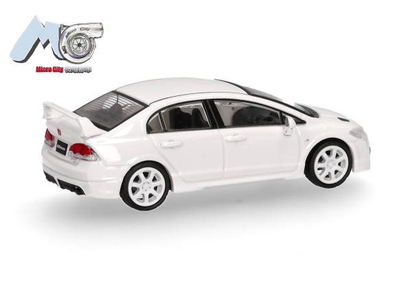 Herpa 87MC000099 - Spur H0 MicroCity: Honda Civic FD2, weiß,