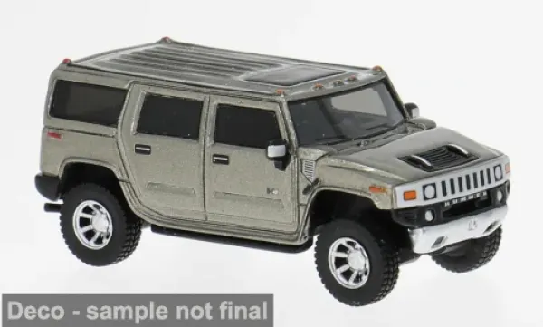 Brekina BOS87452 Spur HO Hummer H2, grau, 2002