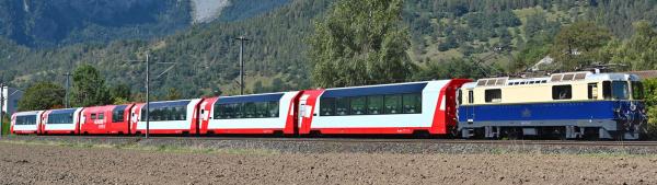 Bemo 9589122 - Spur Om  RhB Bp 2531 Panoramawagen "Glacier Express"