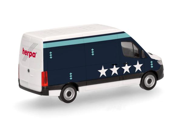 Herpa 963015 - Spur HO Mercedes-Benz Sprinter 18 Kasten Hochdach "Auswärts"
