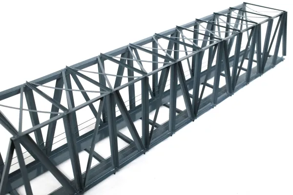 Hack K54 - Spur HO  Kastenbrücke schräg 54 cm 1-gleisig (massive moderne Bauart)