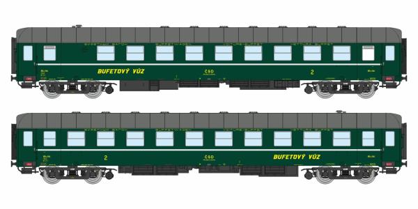 Igra Modell 97110070 - Spur HO CSD Buffetwagen Bra Praha Ep.III, DC