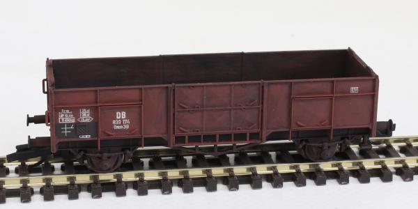 Igra Modell 96600005w - Spur TT Offener Wagen Omm 39 DB patiniert , Ep.III
