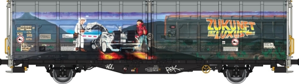 Albert Model AM245053 - Spur HO  Schiebewandwagen Hbbillns SBB, Ep.VI, Graffiti Edition