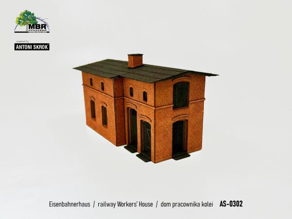 MBR model AS-0304 - Spur HO AS-0304 Eisenbahnerhaus
