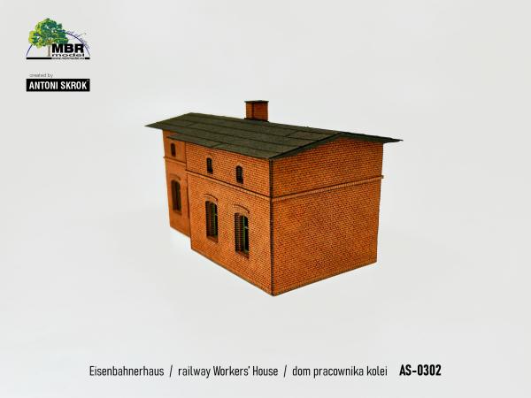 MBR model AS-0304 - Spur HO AS-0304 Eisenbahnerhaus