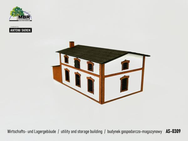 MBR model AS-0309  -  Spur HO  Wirtschafts- und Lagergebäude