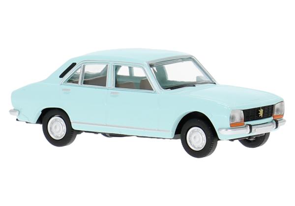 Brekina 29125 Spur HO Peugeot 504 hellblau 1968