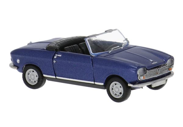 Brekina 29183 Spur HO Peugeot 204 Cabriolet dunkelblau 1967