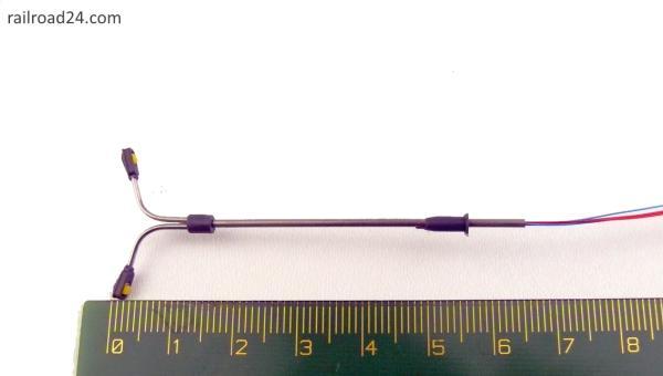 Railroad24 6384 - Spur N 5x Doppel Peitschenlampe LED N 60mm VA