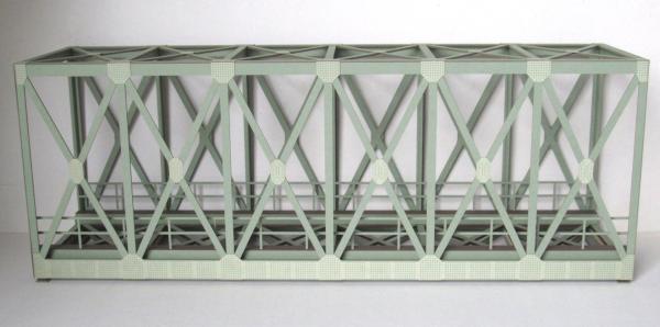 Laffont E101 - Spur I Fachwerk-Kastenbrücke 1-gleisig resedagrün
