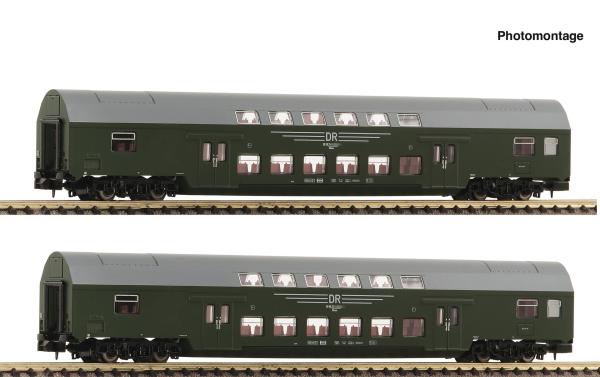 Fleischmann 6260042 - Spur N 2-tlg. Set 2: Doppelstockwagen, DR