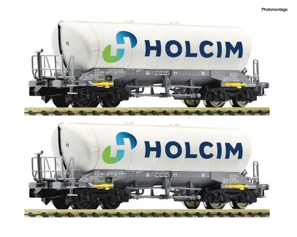 Fleischmann 6660047 - 2-tlg. Set: Silowagen, Holcim