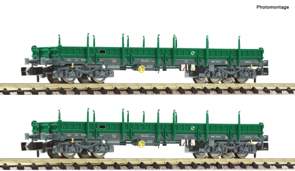 Fleischmann 826705 - 2-tlg. Set: Flachwagen, RENFE