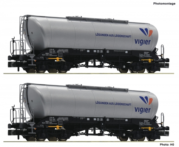 Fleischmann 848905 - 2-tlg. Set: Silowagen, Vigier Cement