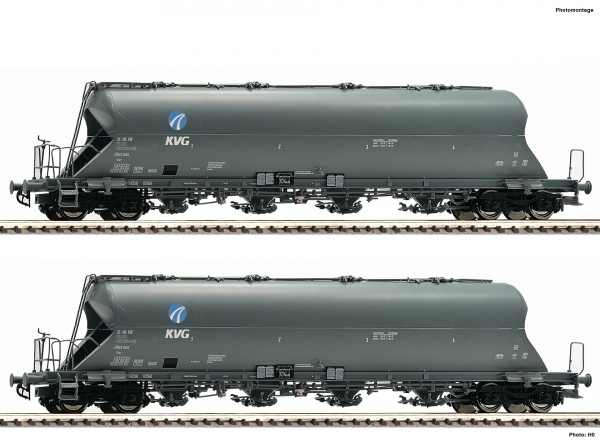 Fleischmann 849002 - 2-tlg. Set: Staubbehälterwagen, KVG