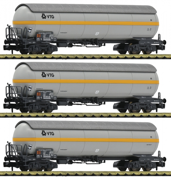 Fleischmann 849102 - 3-tlg. Set: Druckgaskesselwagen, VTG