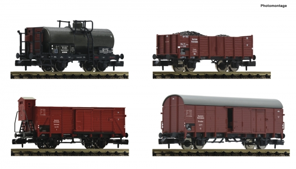 Fleischmann 880907 - 4-tlg. Set: Güterwagen, DRB