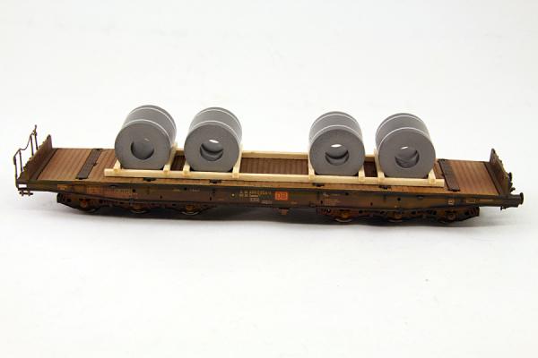 Ladegüter Bauer H01163 - Spur HO Stahlcoils, blank