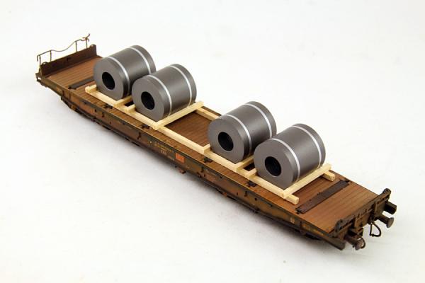 Ladegüter Bauer H01163 - Spur HO Stahlcoils, blank