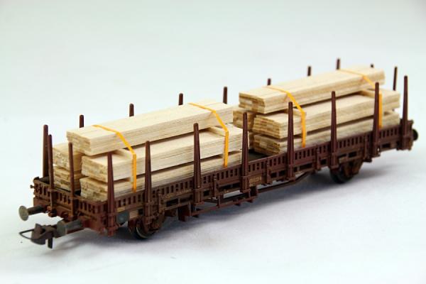 Ladegüter Bauer H01335 - Spur HO Schnittholz "Bretterstapel", 2er Set